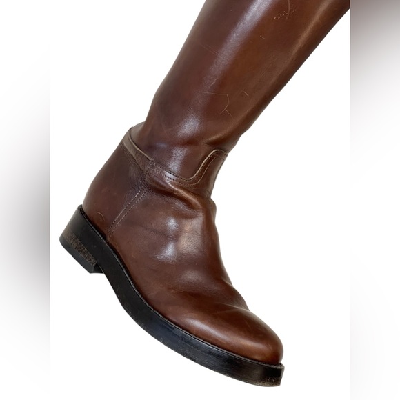 Ann Demeulemeester brown leather riding  boots - Picture 11 of 16